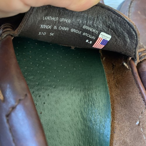earth Shoes Mens 8.5 Dark brown Slip On Leather loafers comfort boat driving euc - Picture 6 of 7