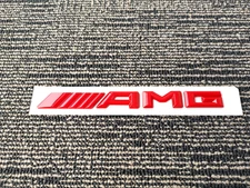 Gloss Red OEM Style AMG Badge Rear Trunk Emblem Mercedes Benz C63 CLA GLC GLE