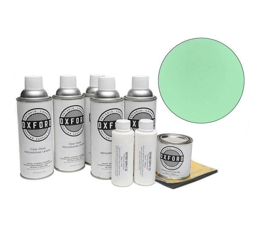 Oxford Deluxe Aerosol Nitrocellulose Lacquer Finishing Kit - Surf Green