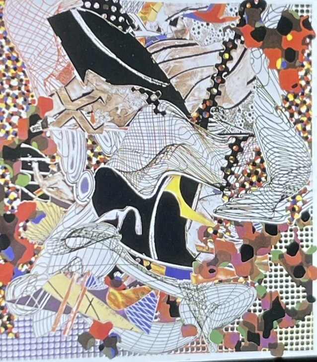 Diapositiva de arte Frank Stella "Pequod Meets Jeroboam" minimalismo 35 mm Foto 2 de 3