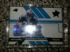 2006 Leaf Rookies & Stars #255 mat./ auto. DeANGELO WILLIAMS RC #d 04/25