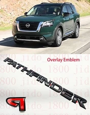 Gloss Black Overlay EMBLEM FITS 2022-2024 NISSAN PATHFINDER MODELS