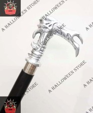 Vintage Designer Dragon Handle Antique Style Wooden Walking Stick Nautical Cane