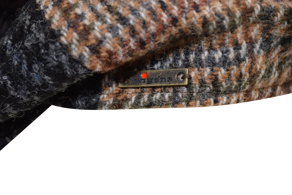 Gorra/sombrero de noticiero Wigens nuevo con etiquetas 100 % lana retazos multicolores talla 58, 7 y 1/4 Foto 3 de 4