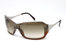 Donna Karan Sunglasses Women's Plastic Rectangular Brown Beige Horn DK1025/31701