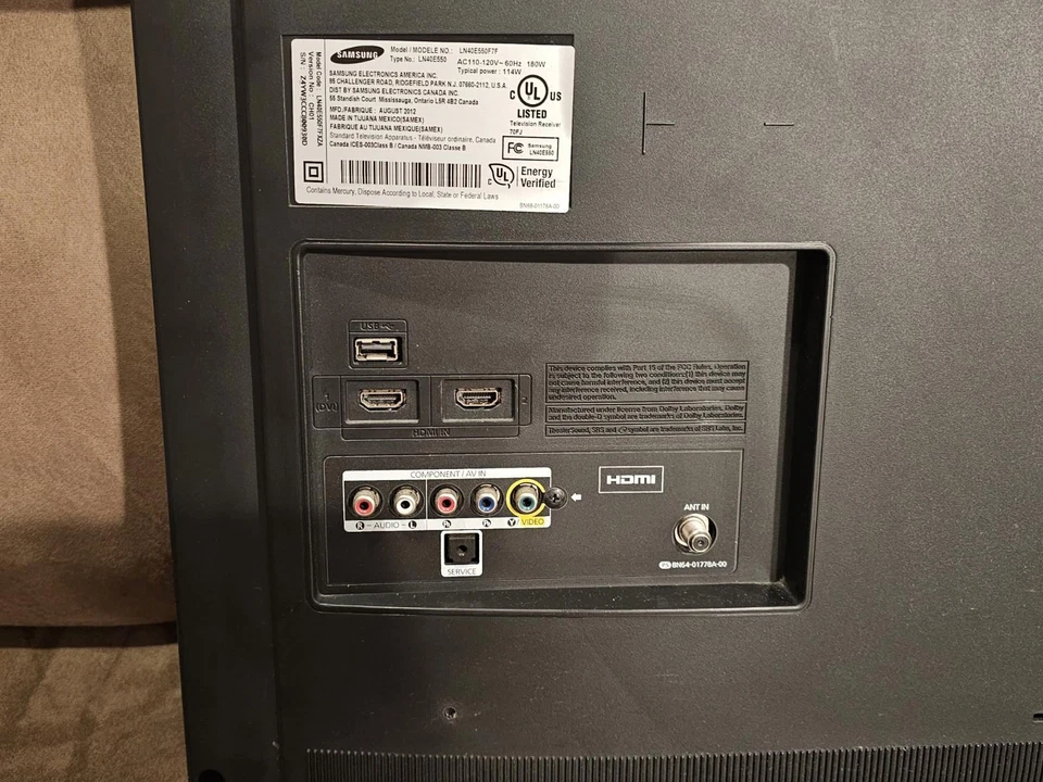 Телевизор Samsung 40 дюймов модель LN40E550F7F - Изображение 3 из 4