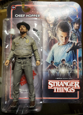 McFarlane Netflix STRANGER THINGS Eleven & Chief Hopper action figures MOSC