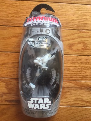 Star Wars MicroMachine Titanium Series BLIZZARD FORCE SPEEDER BIKE HASBRO NIP