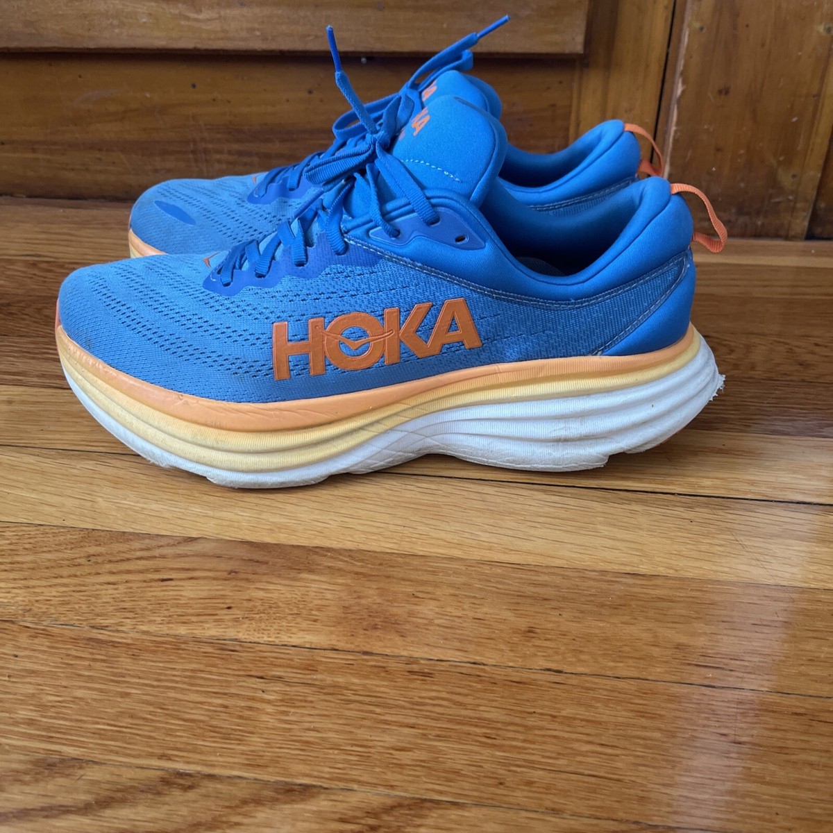 Hoka One One Bondi 8 Shoes Mens Size 11 Blue Road Running Sneakers 1123202 OSAA Hoka One One HOKA Bondi 8 Outer Space for sale | eBay main image 3