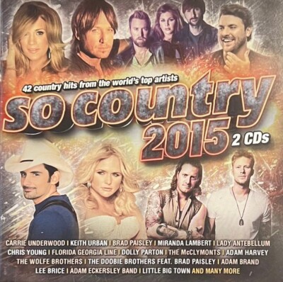 SO COUNTRY 2015 - NEW SEALED 2CD ADAM BRAND LADY ANTEBELLUM SARA EVANS - E11/17