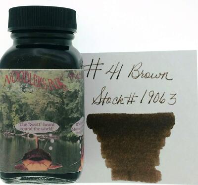 Noodler's Ink Refills 41 Brown 3 oz Bottled Ink Vibrant Smooth Writing Use