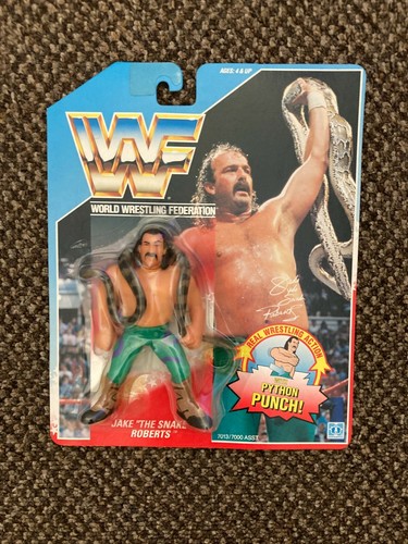 Vintage Hasbro WWF WWE Jake The Snake Roberts MOC ...