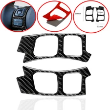 Real Carbon Fiber Steering Wheel Button Frame Trim Cover Fits 15-24 RC350 RCF #C