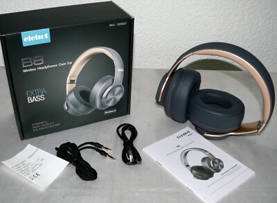 Elehot B8 Extra Bass BT Bluetooth Kopfhörer Mikrofon AKKU 40H Faltbar Over-Ear
