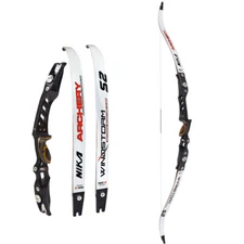 NIKA ARCHERY 64" Recurve Bow S2 ILF Limbs Target Shooting 20-36lbs Right Hand