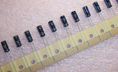 QTY (100) 1uf 100V 85' 5x11mm RADIAL ELECTROLYTIC CAPACITORS SME100VB1M5X11 NCC
