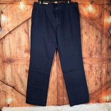 Tommy Hilfiger Avery Relaxed Dress Pants Womens Size 12 Navy Blue Chino Ladies