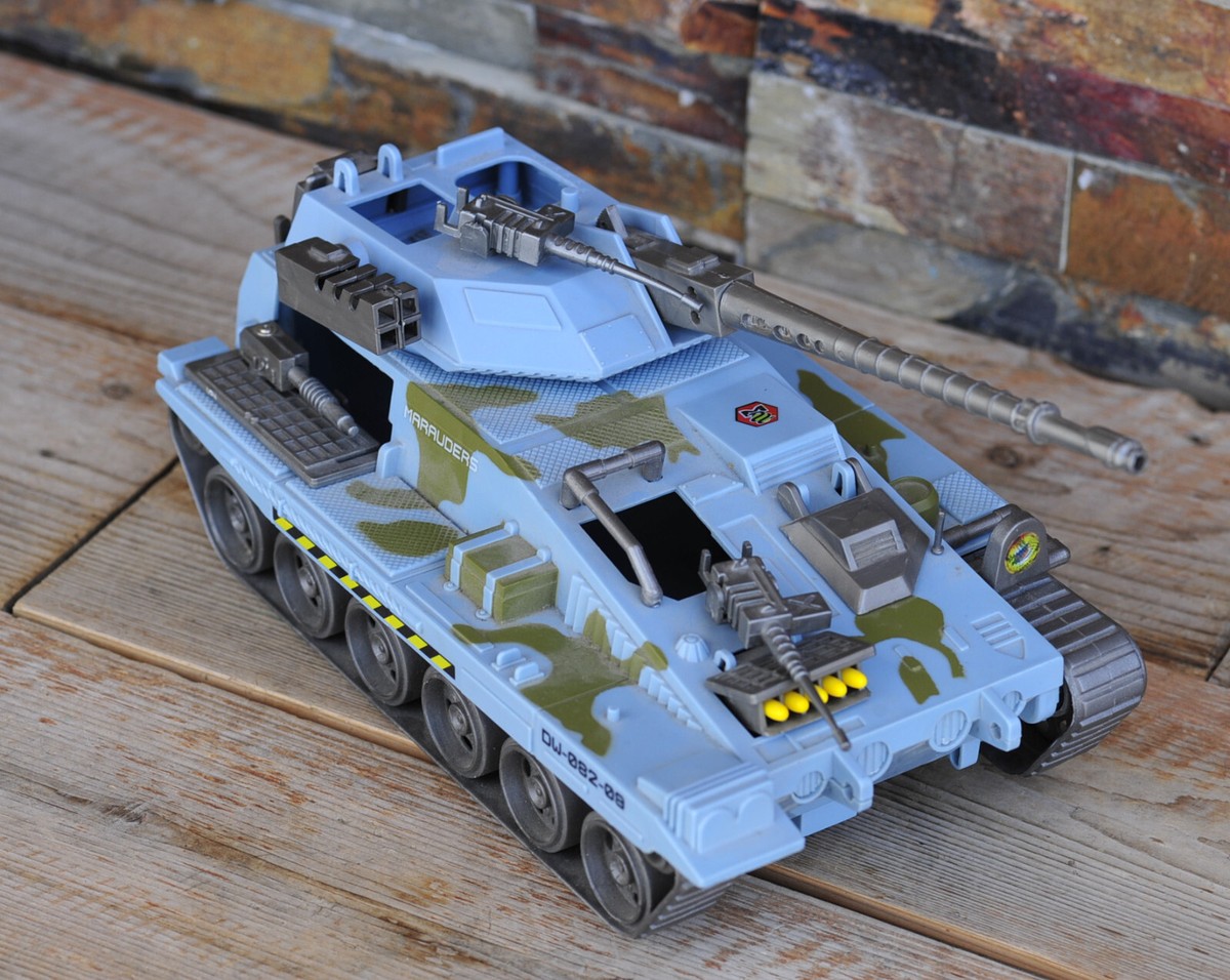 Vintage 1986 Lanard Military Tank Vehicle Marauders GI Joe Blue