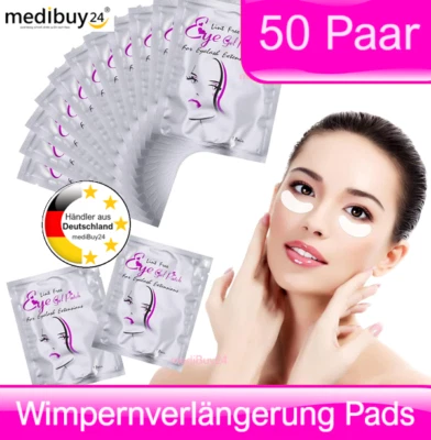WIMPERNPADS MEDIBUY24 Augenpads Wimpernverlängerung Augen Wimpern Gel Pad Hydrogel Eyepads fusselfrei✔