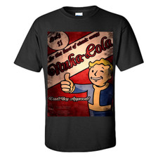 Fallout T Shirt Fall out 4 Nuka Cola Vault Boy Approved Shirt S-XXXL