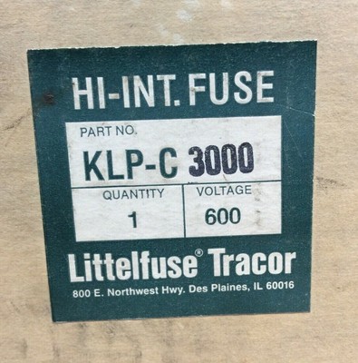 HOUSTON STOCK NEW LITTELFUSE KLPC3000 LOW VOLTAGE FUSE FREE 2 DAY AIR BUY NOW