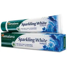 Himalaya Herbals Sparkling White Toothpaste (80 gm) For Whiter & Stronger Teeth