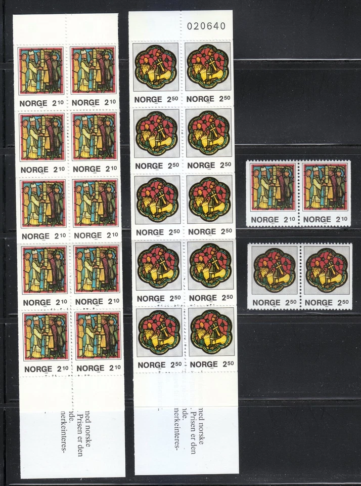 Norway 1986 MNH Mi 958-959 D/D Sc 900a,901a Booklets / Christmas ** - Image 2 of 2
