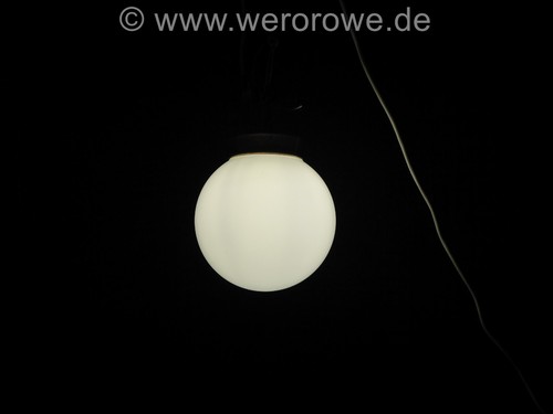 Deckenlampe Kugellampe Weiß Art Bauhaus Stil Kugelschirm Ø 24 cm Deckenleuchte - Bild 16 von 16