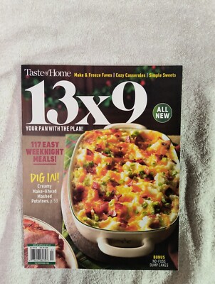 Taste Of Home Magazine All New 13x9 117 Easy Weeknight Meals Dig In!