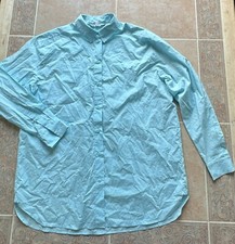 Other Stories Aqua blue shirt Women Oversized 4 New with defects
