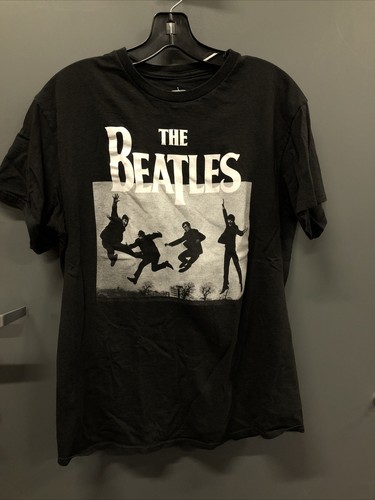 The BEATLES Black T Shirt Men's Size 