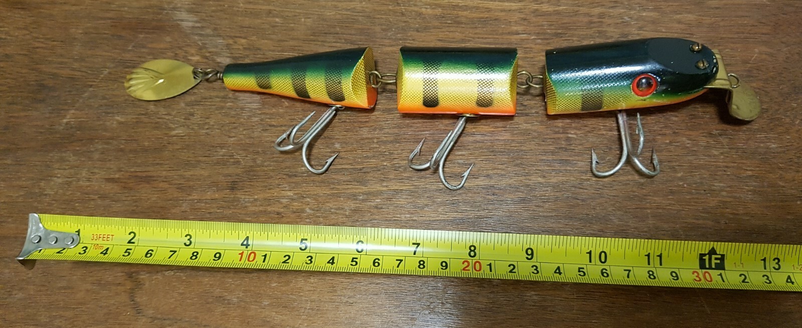 Vintage Handmade Wooden OWB Canadian Musky Pike Lure HUGE eBay