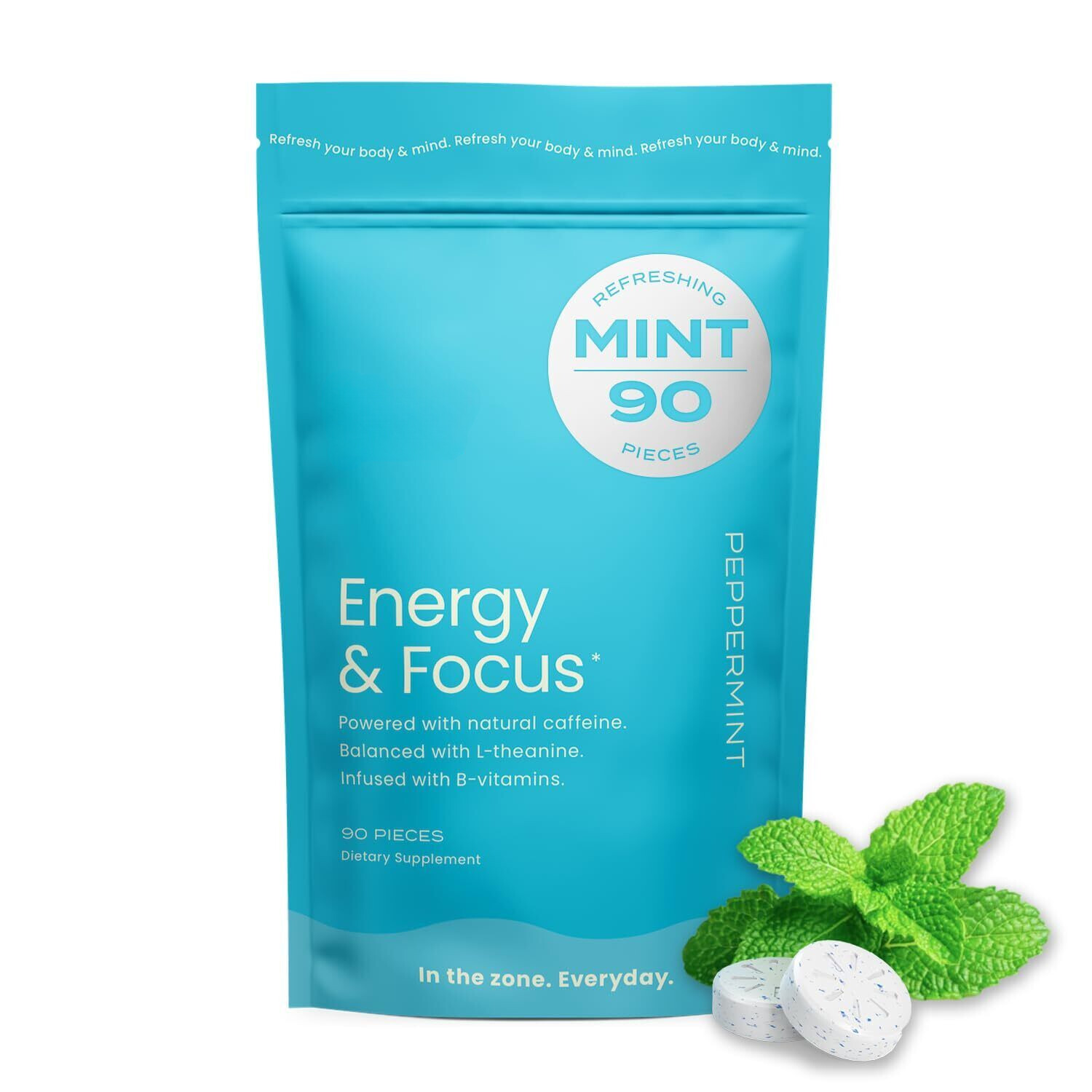 Neuro Mints candy Nootropic Energy Caffeine Mints 40mg Caffeine 60mg L-theanine