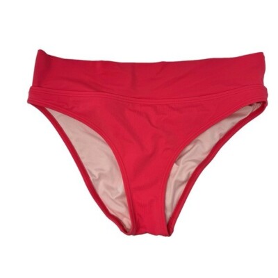 High Waist Fold Down Bikini Bottoms Size Large