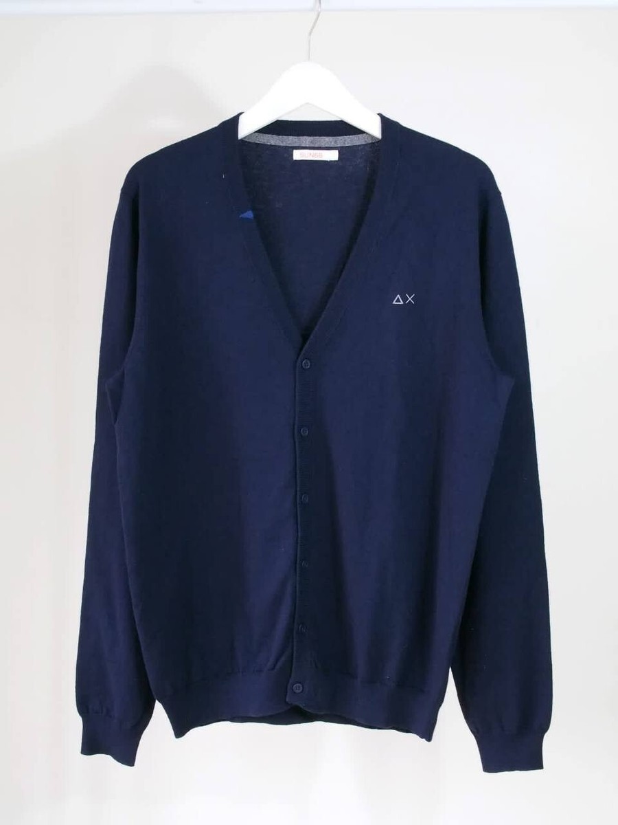 【関税&送料込】Sun 68 Sweaters Avion Blue SUN 68 CARDIGAN MEN SUN 68 NAVY BLUE SZ L | eBay