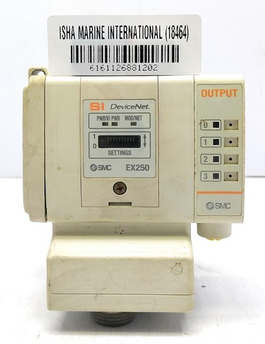 SMC Corporation EX250-SDN1-X122 SI DeviceNet EX9-OET1 Output Module ...