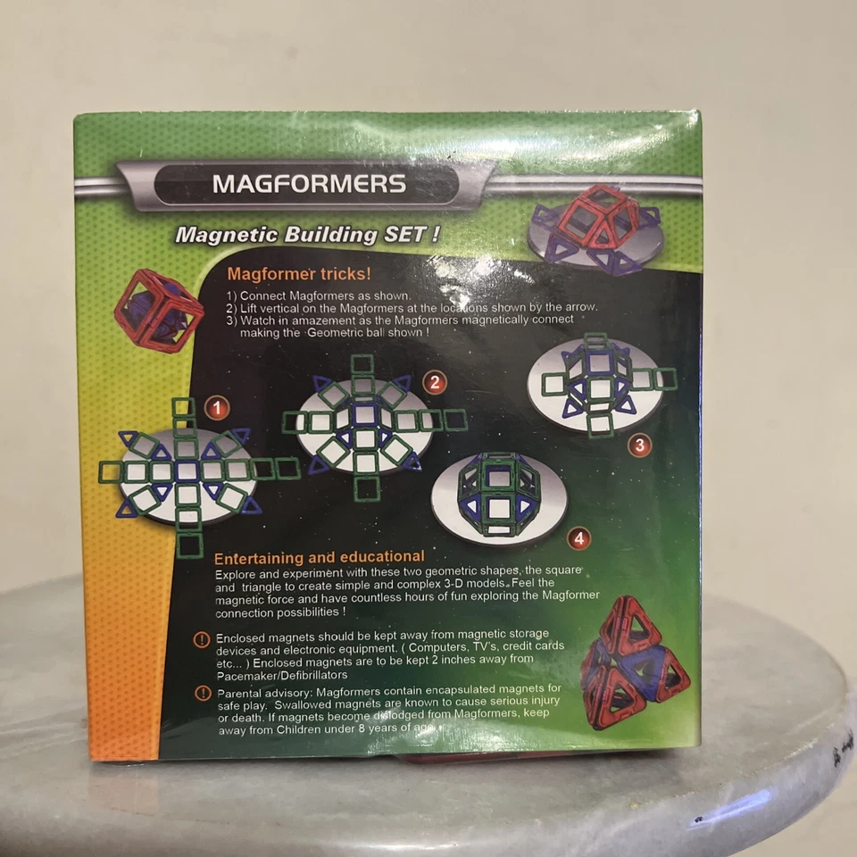 New MAGFORMERS Sealed 40-Piece Magnetic Building Set,Brain Development Building - Image 2 of 4