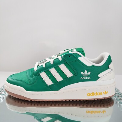 Adidas Forum Low ''Green Off-White Bold Gold'' - Men's Size 10 - IF9823