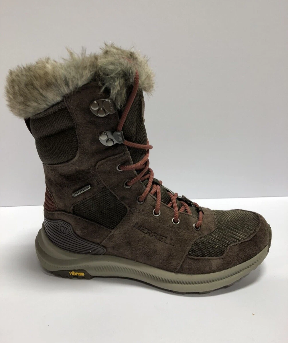 Merrell Womens Ontario Tall Polar Waterproof Boot Size 6M eBay