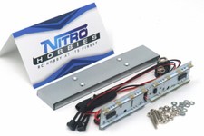 New Nitro Hobbies Police Led Car Roof Top Light Bar Kit W 9 Flash Mode 110