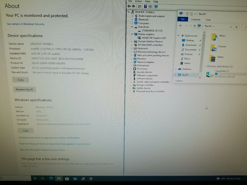 Intel NUC7i3BNH USFF Core i3-7100U 2,4 ГГц 4GB RAM 500GB HDD Windows 10 Pro - Изображение 2 из 4