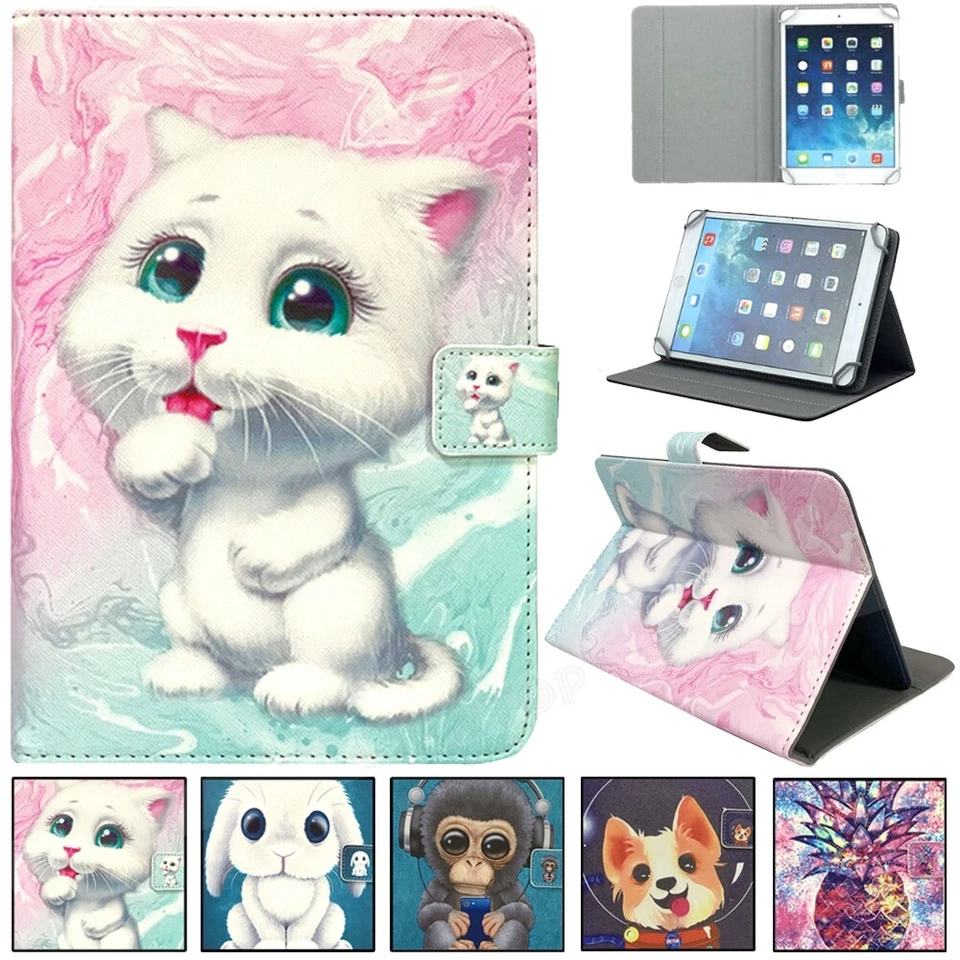 Universal Pattern Case Folio Leather Cover Stand For Android Tablet PC 10" 10.1" - Image 3 of 4