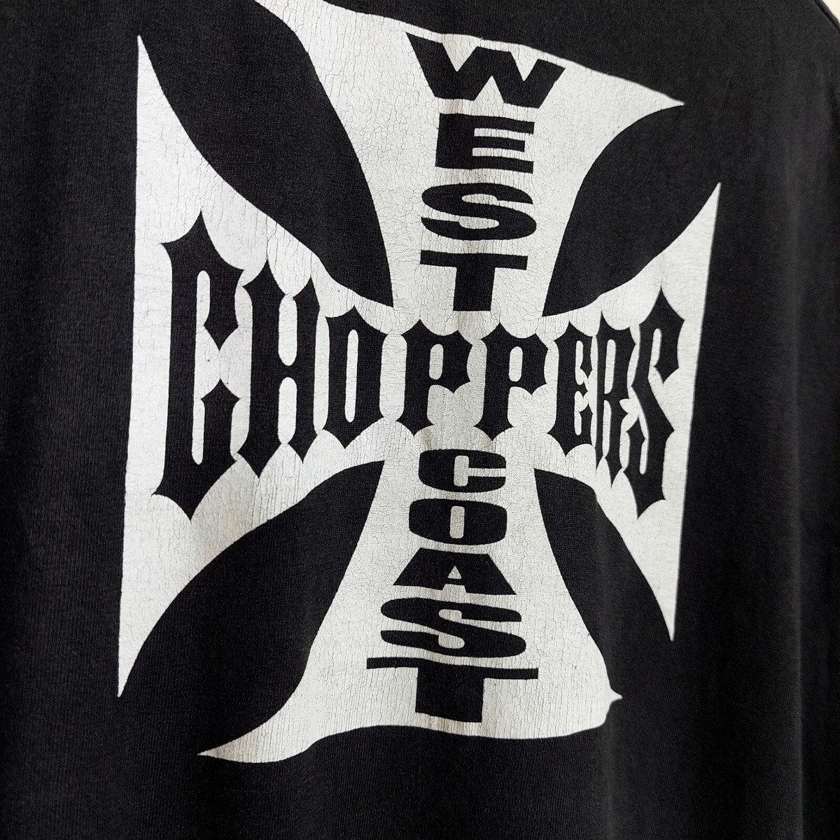 Vintage Y2K West Coast Choppers T-shirt 90s Big Logo Double Sided