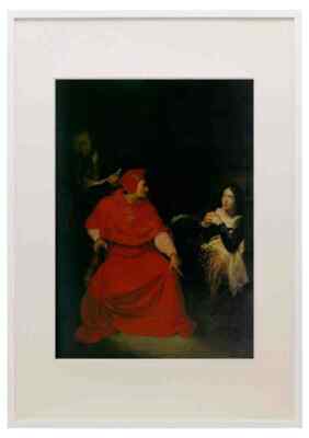 Jeanne d'Arc im Gefängnis 1824 A3 A4 gerahmter Druck Bild