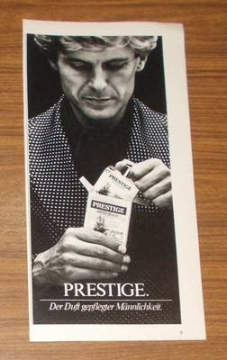 Seltene Werbung vintage PRESTIGE After Shave - Duft gepflegter Männlichkeit 1980