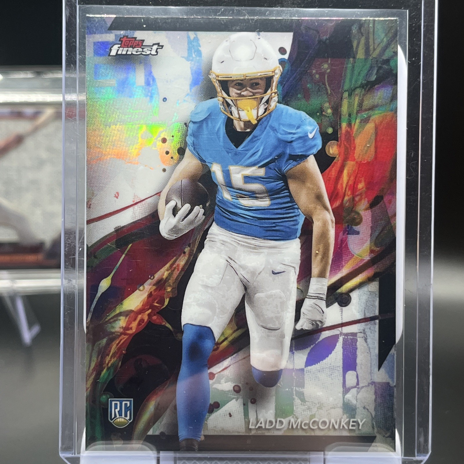2024 Topps Finest - Ladd McConkey #86 Common (RC) Los Angeles Chargers Refractor