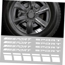 14 PCS Wheel Rim Decal Stripe Car Decal Reflective Car Decal, Car Wheel White