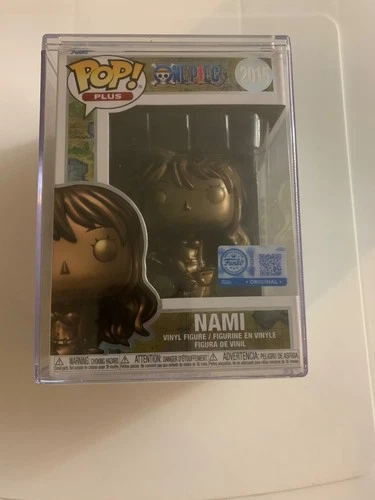 NAMI One Piece Funko Pop! Plus Bronze Statue #2015 w/Hard Protector Sealed