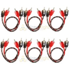 DS18 Ultra Flex 1 Ft RCA Cables 2 Ch Competition Rated Audio RCA-1FT 3 Pair