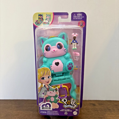 Polly Pocket Flip and Find CAT compact NEW in Package 2020